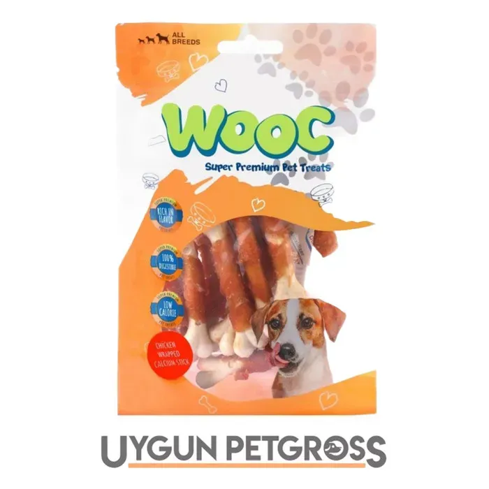 Wooc Tavuk Sargılı Kalsiyum Kemikli Köpek Ödül Maması 80 Gr