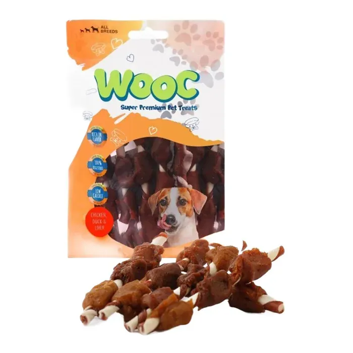 Wooc Tavuk Ördek Ve Ciğer Sargılı Stick Köpek Ödülü 80 Gr