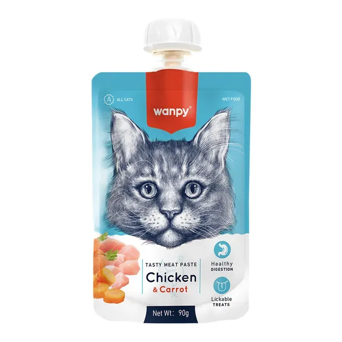 Wanpy Taze Tavuklu&Havuçlu  Kedi Et Ezmesi 90 gr