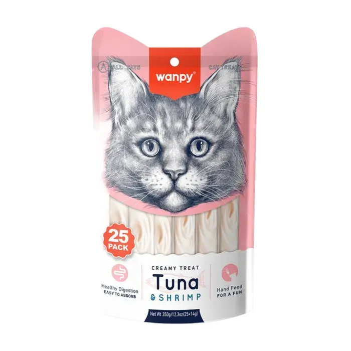 Wanpy Ton&Karides 25*14 gr Krema Kedi Ödülü