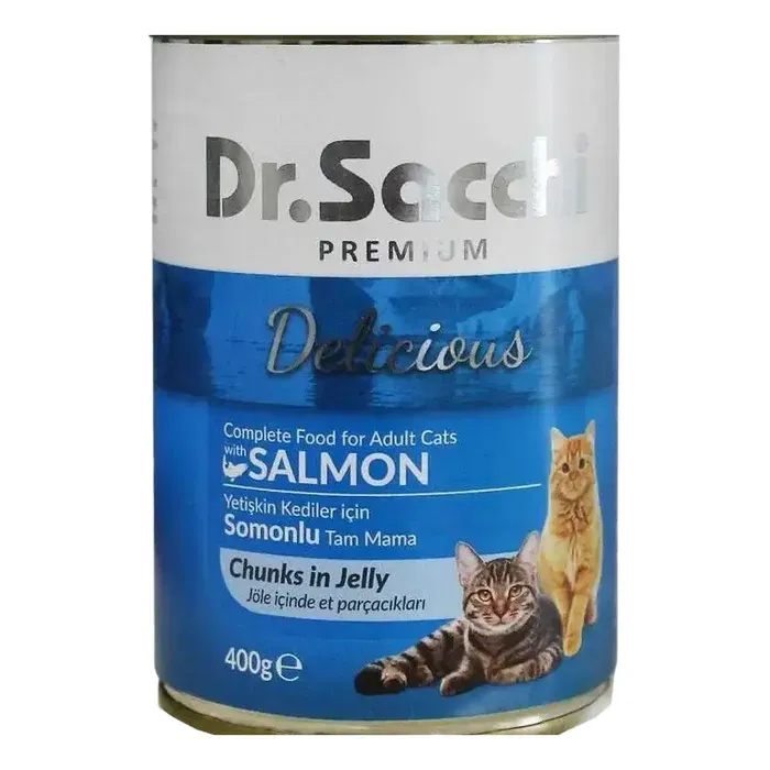 Dr.Sacchi Konserve Kedi Somonlu 400gr