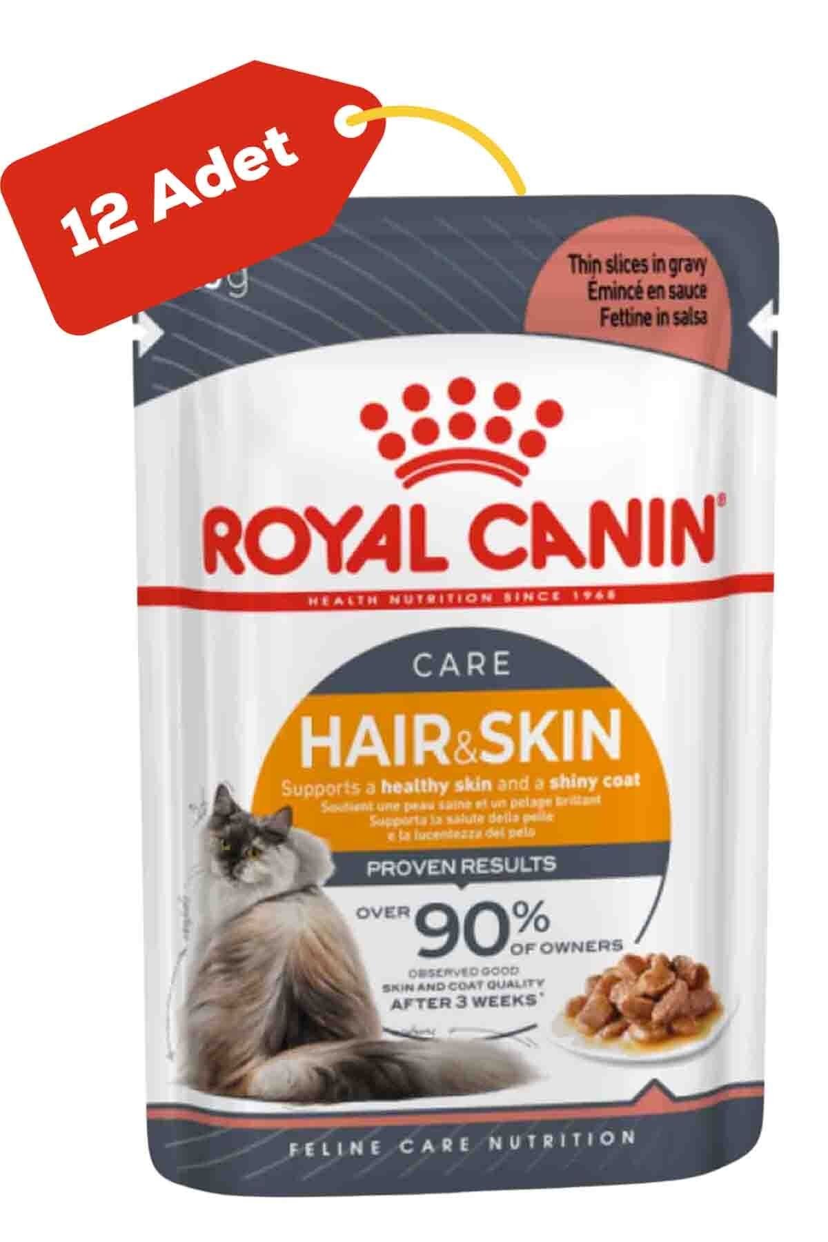 Royal Canin Hair&Skin Gravy Kedi Konservesi 12x85gr 12li