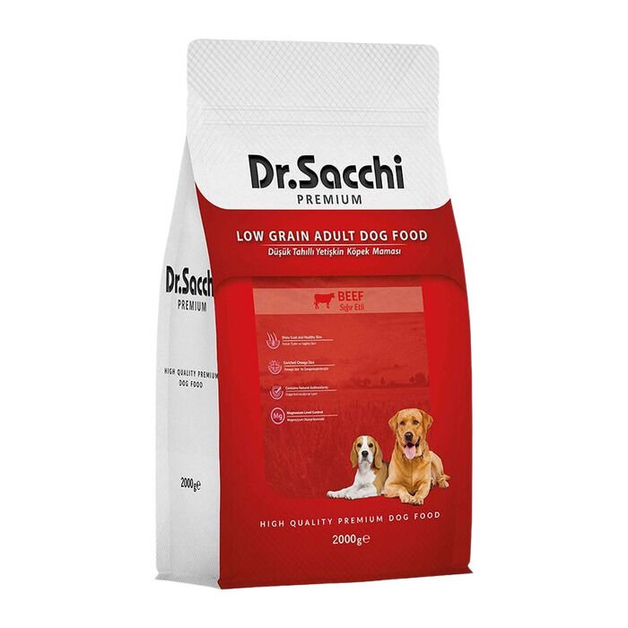 Premium Düşük Tahıllı Sığır Etli Yetişkin Köpek Maması 2 Kg