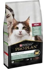 Pro Plan LiveClear Alerjen Azaltan Somonlu Kısırlaştırılmış Kedi Maması 1,4kg