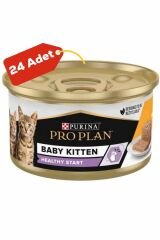 Pro Plan Baby Kitten Tavuklu Yeni Doğan Yavru Kedi Konservesi 24x85gr 24lü