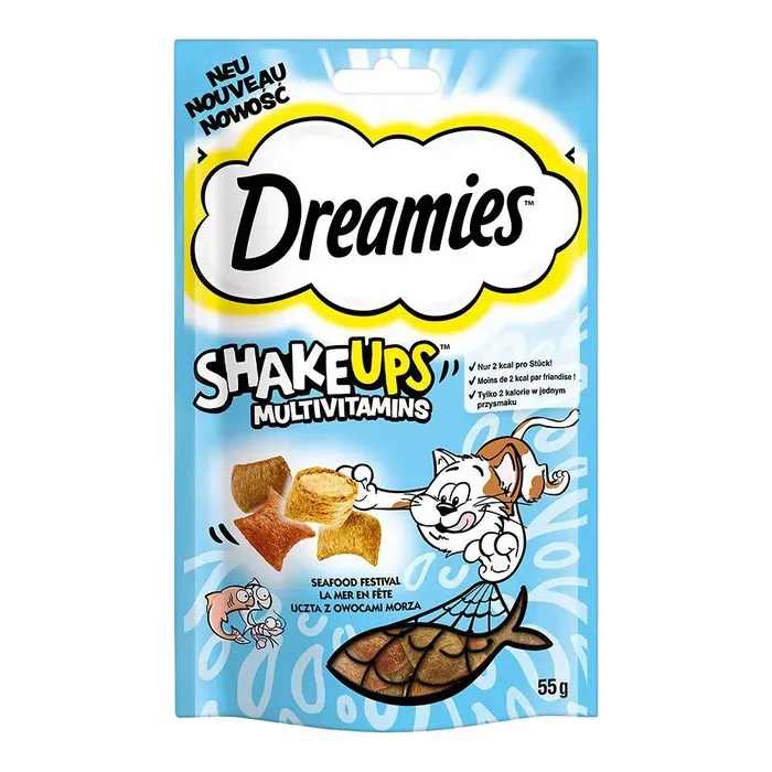 Dreamies Shakeups Ton Balık,somon Ve Karides Aromalı 55 Gr