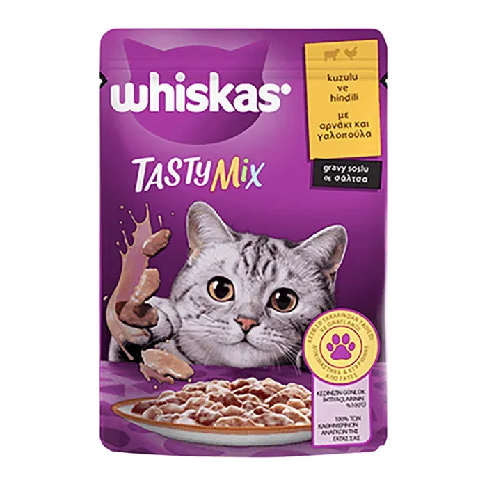 Whiskas Mama Tasty Mix Kuzu Ve Hindili 85 Gr