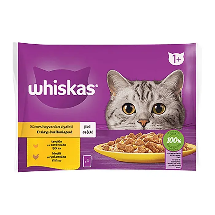 Whiskas Mama Kümes Hayvanları Ziyafeti Poşet Yaş 340 Gr