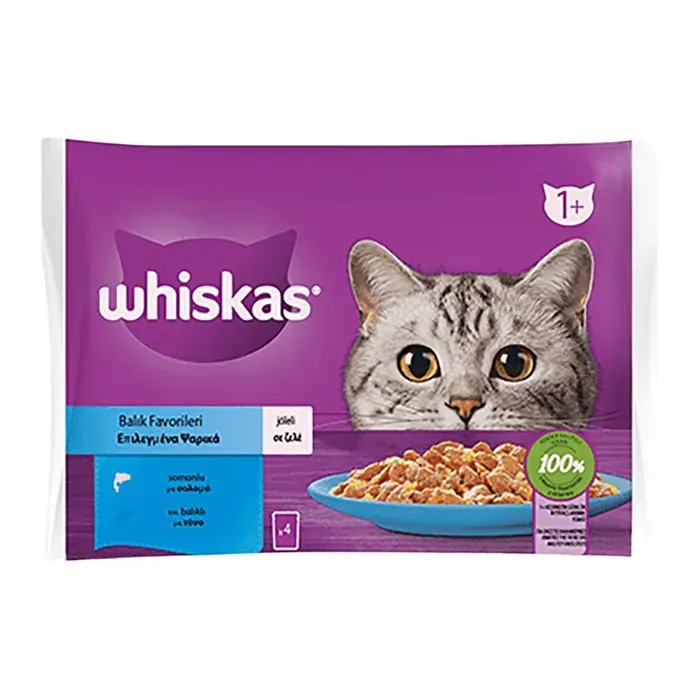 Whiskas Mama Yaş Balık Favorileri Poşet 340 Gr