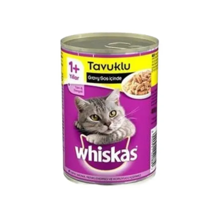 Whiskas Mama Sos İçinde Tavuklu Yetişkin Kedi Konservesi 400 Gr