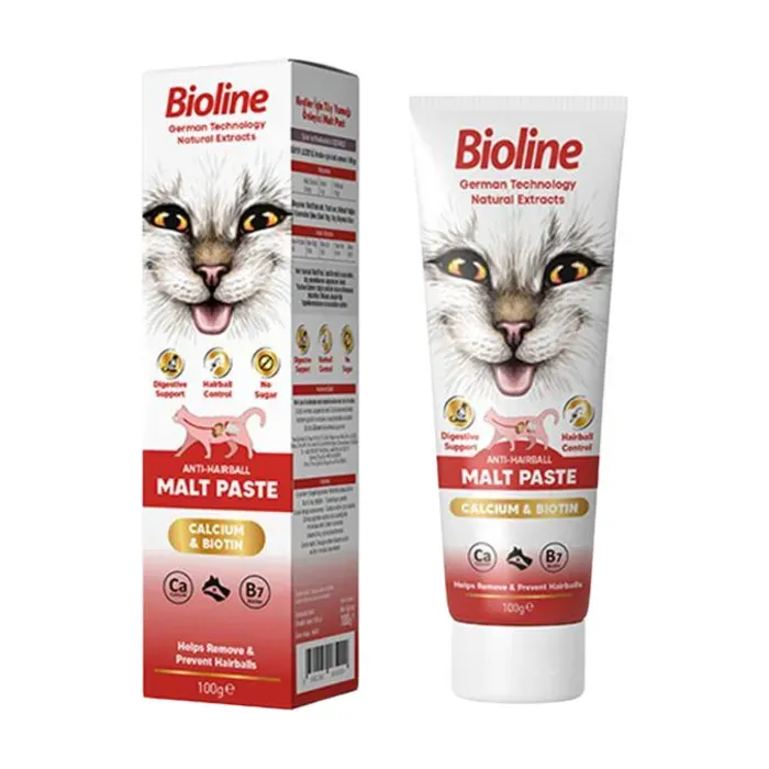 Hairball Malt Paste Cat Kediler İçin Tüy Yumağı Önleyici Malt Macun 100 Ml