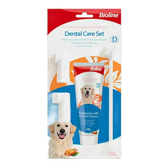 Bioline Kedi Ve Köpek Ağız Bakım Seti 100 Gr