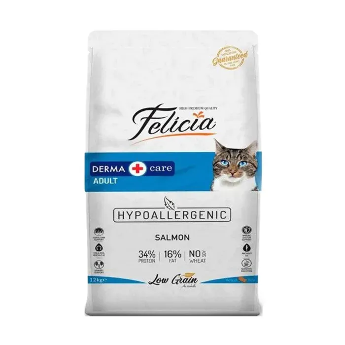 Felicia Az Tahıllı Somonlu Kedi Maması 12 kg