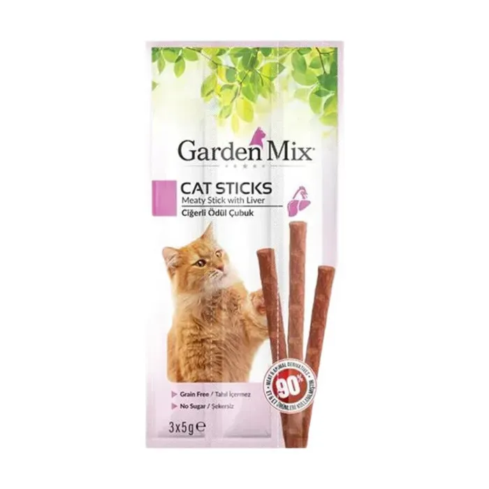 Garden Mix Cat Stıcks Ciğerli Ödül Çubuk