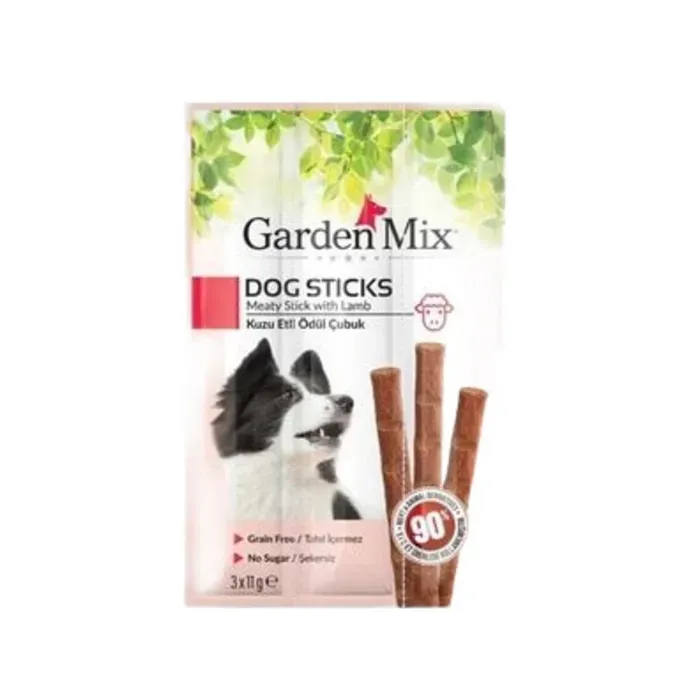 Gardenmix Kuzu Etli Köpek Stick Ödül 3*11 Gr