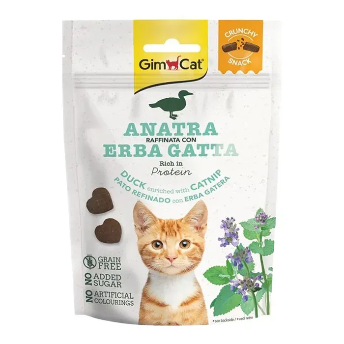 Tahılsız Ördek Etli Ve Kedi Otlu Atıştırmalık Kedi Ödül Bisküvisi 50 Gr