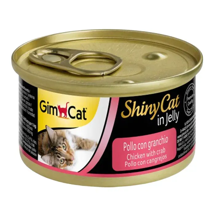 GimCat Shinycat Konserve Kedi Maması Tavuklu Yengeçli 70 Gr