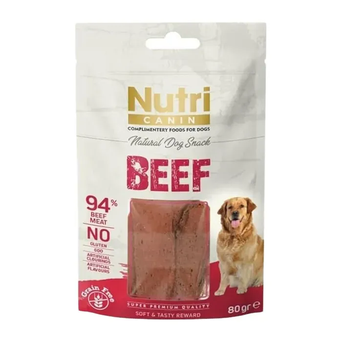 Nutri Canin %94 Sigir Etli Tahilsiz Kopek Odul Maması 80Gr