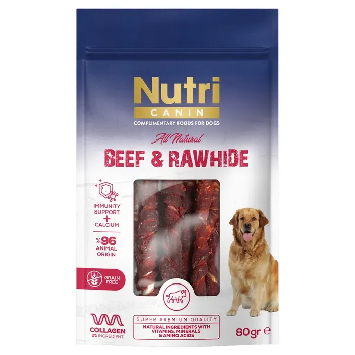 Beef & Rawhide Sığır Etli Burgu Kemik 80 Gr