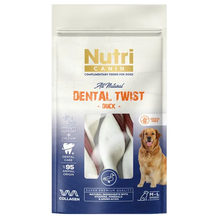 Dental Twist Ördek Etli Sargılı Kemik M - L 120 Gr