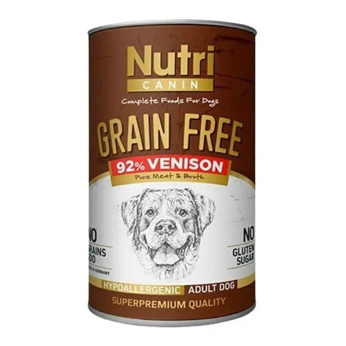 Nutri Canin Tahılsız Geyik Etli Köpek Konservesi 400 Gr