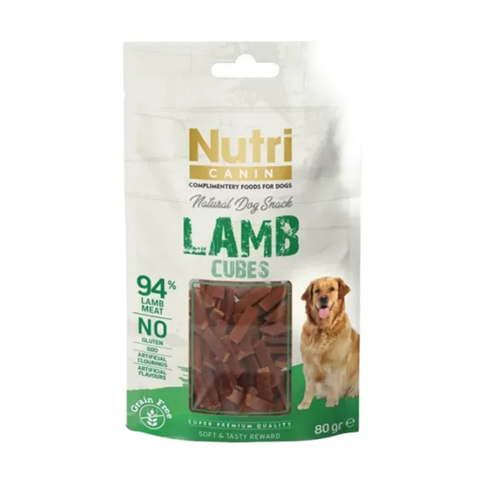 Nutri Canin Kuzulu Küp Tahılsız Köpek Ödül Maması 80 Gr