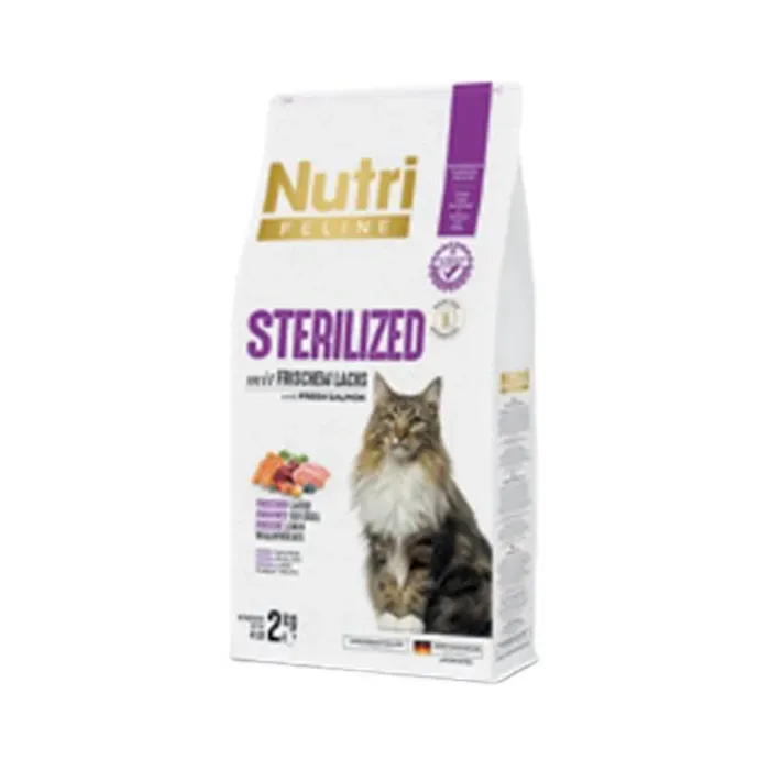 Nutri Feline Tahılsız Somonlu Kısırlaştırılmış Yetişkin Kedi Maması 2 Kg