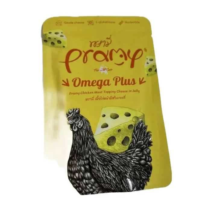 Pramy Jöle İçinde Tavuklu Ve Peynirli Yetişkin Kedi Maması 70 Gr