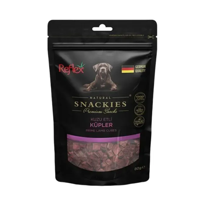 Reflex Snackies Kuzu Etli Küp Köpek Ödülü 80 Gr