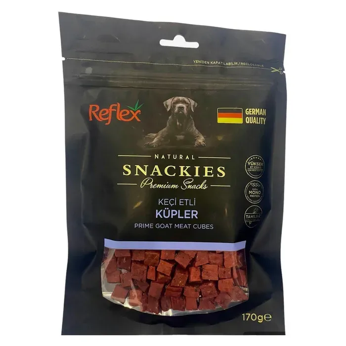 Reflex Natural Snackies Keçi Etli Küpler 170 Gr