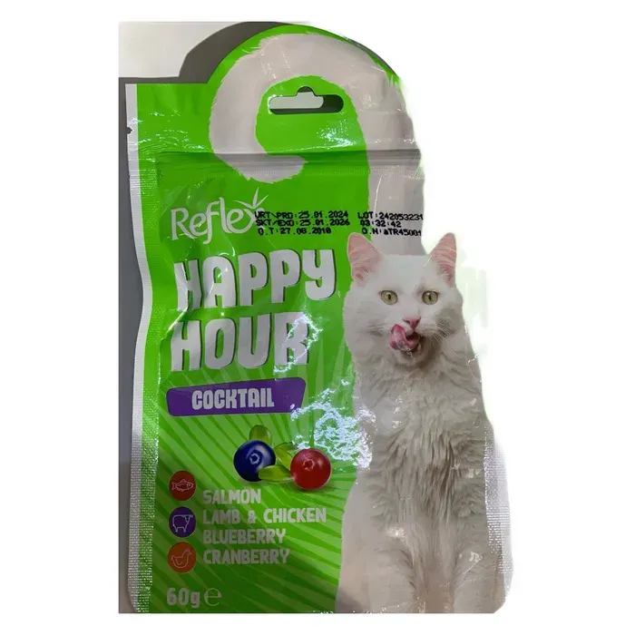 Reflex Happy Hour Kokteyl Kedi Ödül Maması 60 Gr