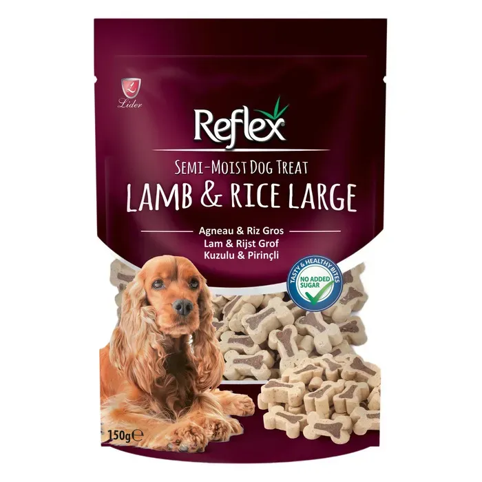 Reflex Semi-Moist Köpek Ödülü Kuzu&Prinç Large 150 Gr