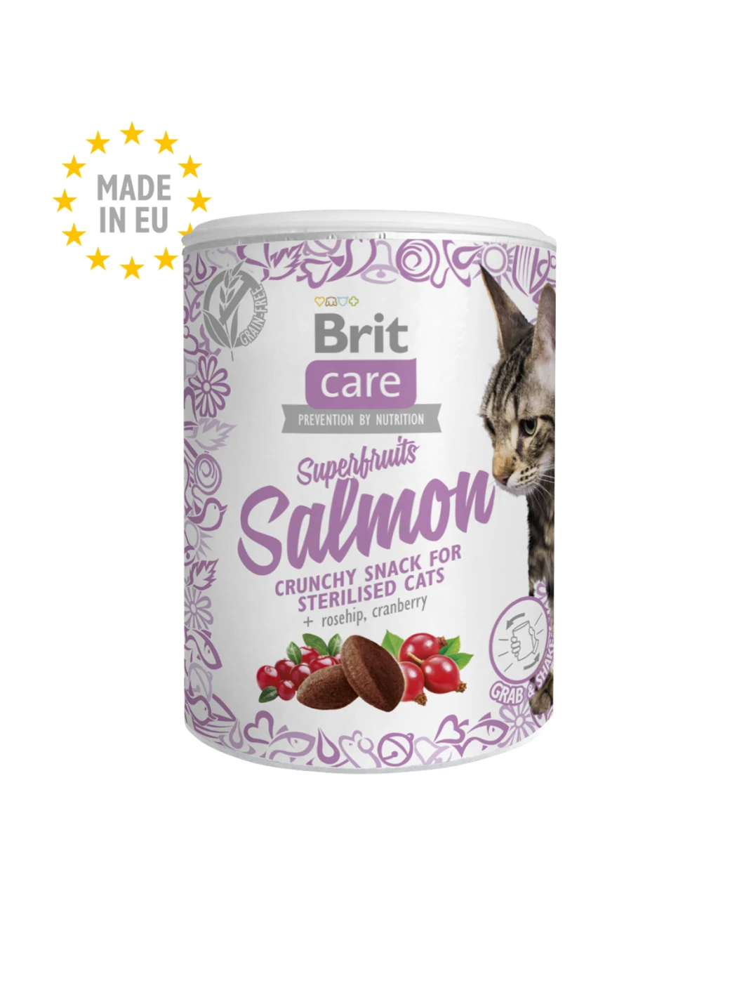 Brit Care Superfruits Somonlu Ve Kızılcıklı Kıtır Kısırlaştırılmış Kedi Ödül Maması