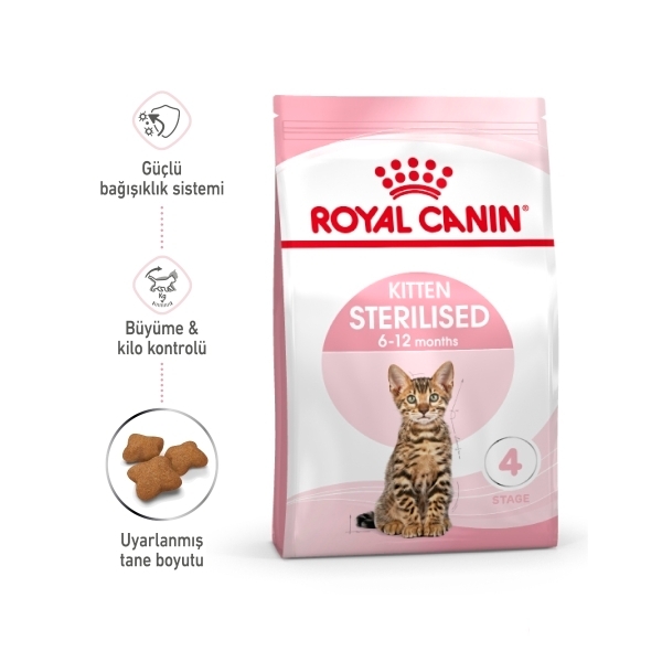 Royal Canin Kitten Sterilised Yavru Kısırlaştırılmış Kedi Maması 2 kg