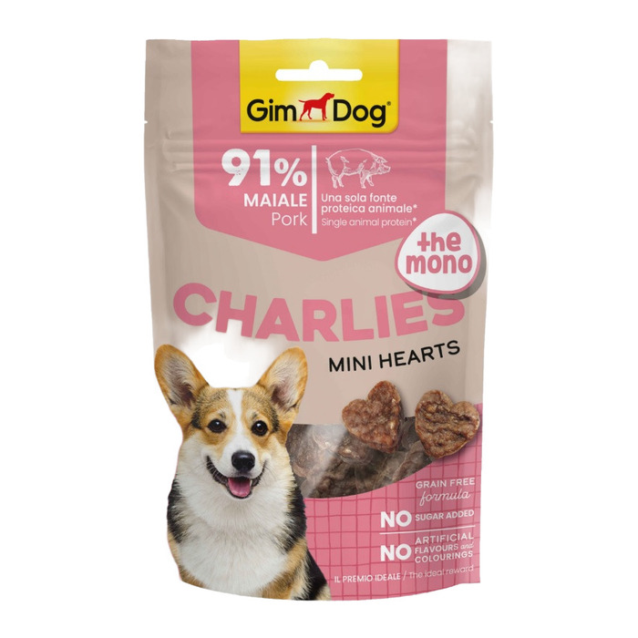 Charlies The Mono Mini Hearts Domuz Etli Köpek Ödülü 70 Gr