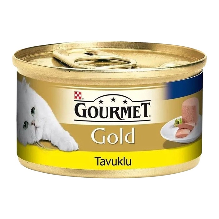 Gourmet Gold Kıyılmış Tavuk Etli Yetişkin Kedi Konserve Maması 85 Gr