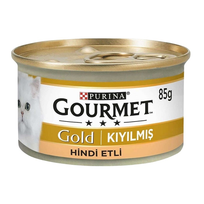 Kıyılmış Hindi Etli Yetişkin Kedi Konserve Maması 85 Gr