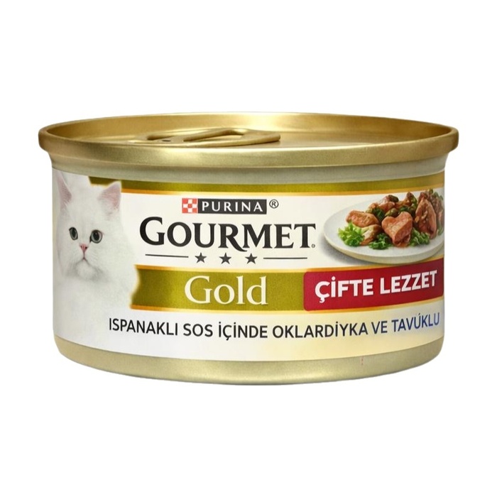 Gold Çifte Lezzet Balık Ve Ispanak Kedi Konserve Maması 85 Gr