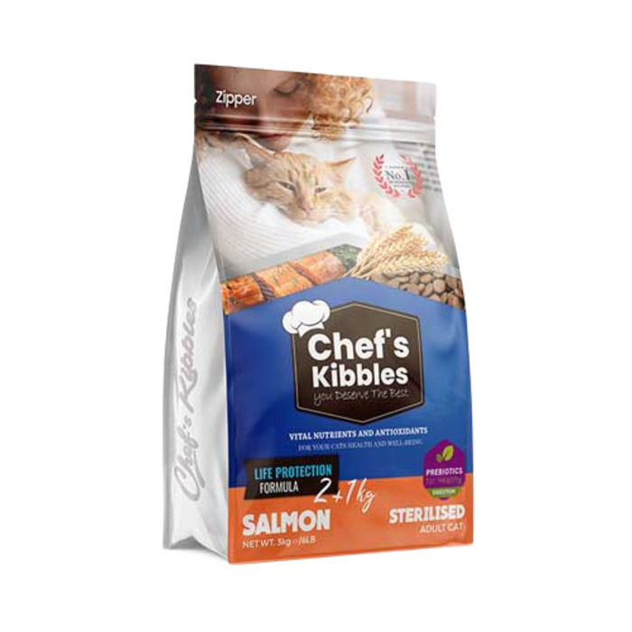 Kibbles Somonlu Kısır Kedi Maması 3 Kg