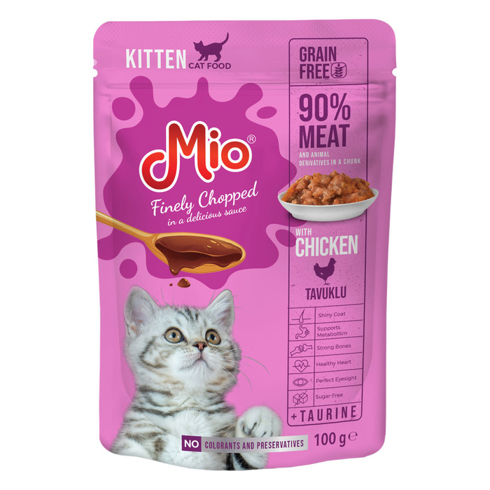 Tavuklu Yavru Kedi Yaş Mama 100 Gr