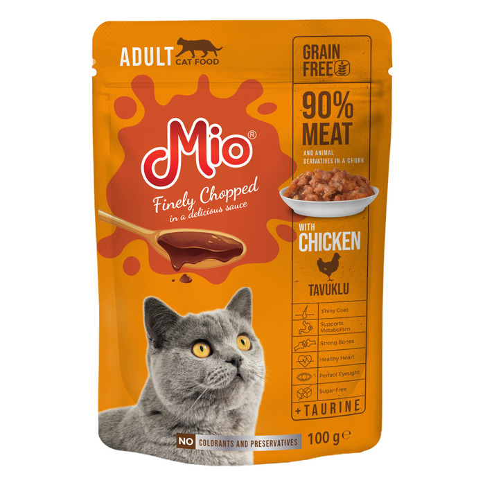 Tavuklu Yetişkin Kedi Yaş Maması 100 Gr