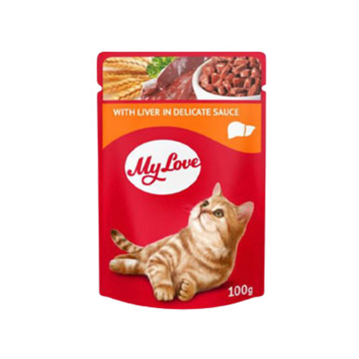 My Love Ciğerli Soslu Adult Kedi Konserve (100 g)