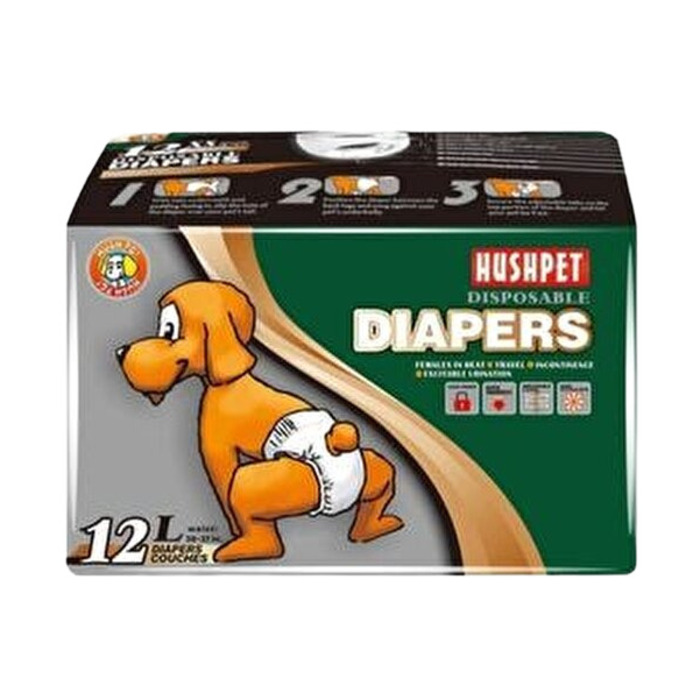 Hushpet Köpek Tuvalet Bezi L Boy 12'li (16- 25 kg)