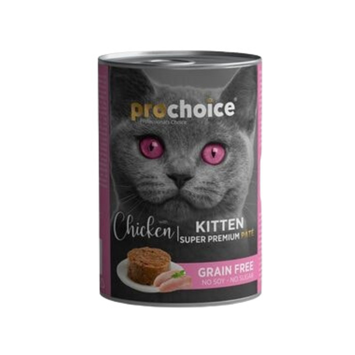 Tahılsız, Şekersiz & Tavuk Etli Yavru Kedi Konserve Maması 400 gr