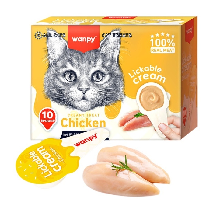 Tavuklu Kaşık Krema Kedi Ödül Maması 10x16 Gr