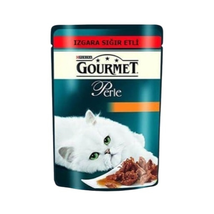 Perle Izgara Sığır Etli Yaş Kedi Maması 85 gr