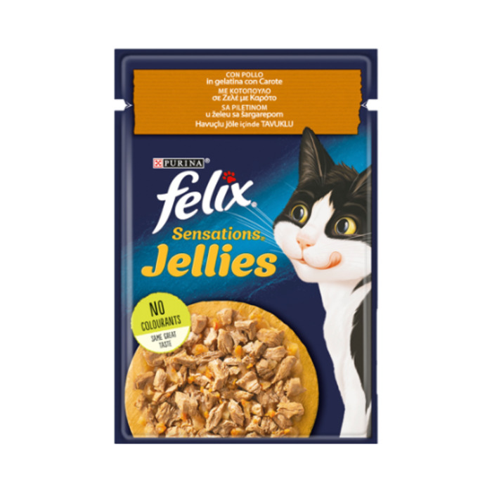 Jöle İçinde Tavuklu Ve Havuçlu Yetişkin Kedi Yaş Konserve Maması 85 Gr