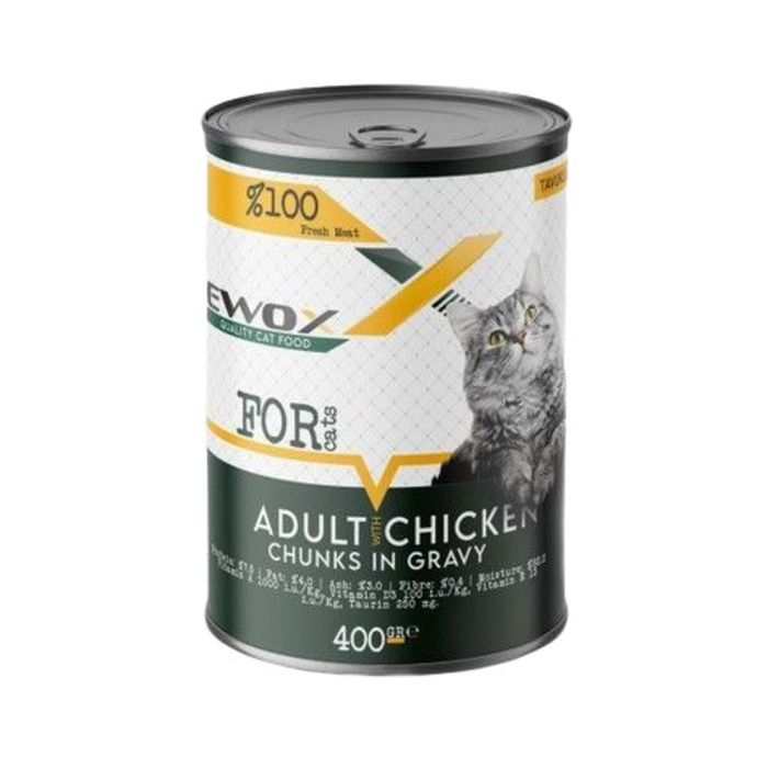 Yetişkin Tavuklu Kedi Konservesi 400 Gr