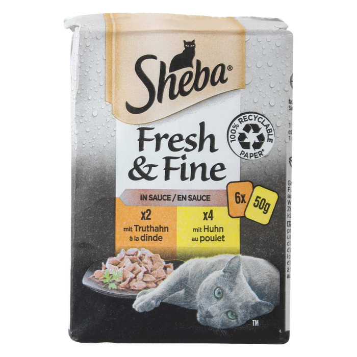 Fresh & Fine Tavuklu Ve Hindili Yetişkin Kedi Konservesi 6x50 Gr