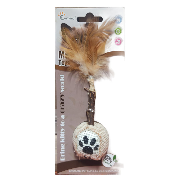 Matatabi Tüylü Toplu Kedi Oyuncağı 9 Cm